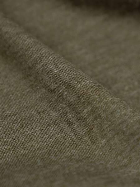Military Slim Fit Crew Neck Tri-Blend Fabric Detail | Fresh Clean Threads